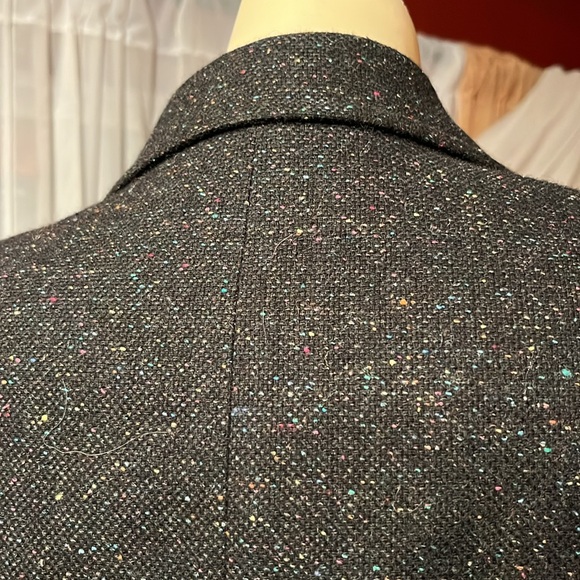 Like new Talbots black multicolored heathered lined jacket - Picture 8 of 13